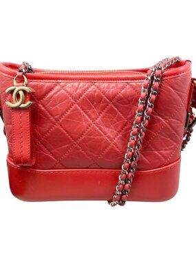 Chanel Shoulder Bag Gabrielle de Hobo Quilted Calfskin Coco Strap